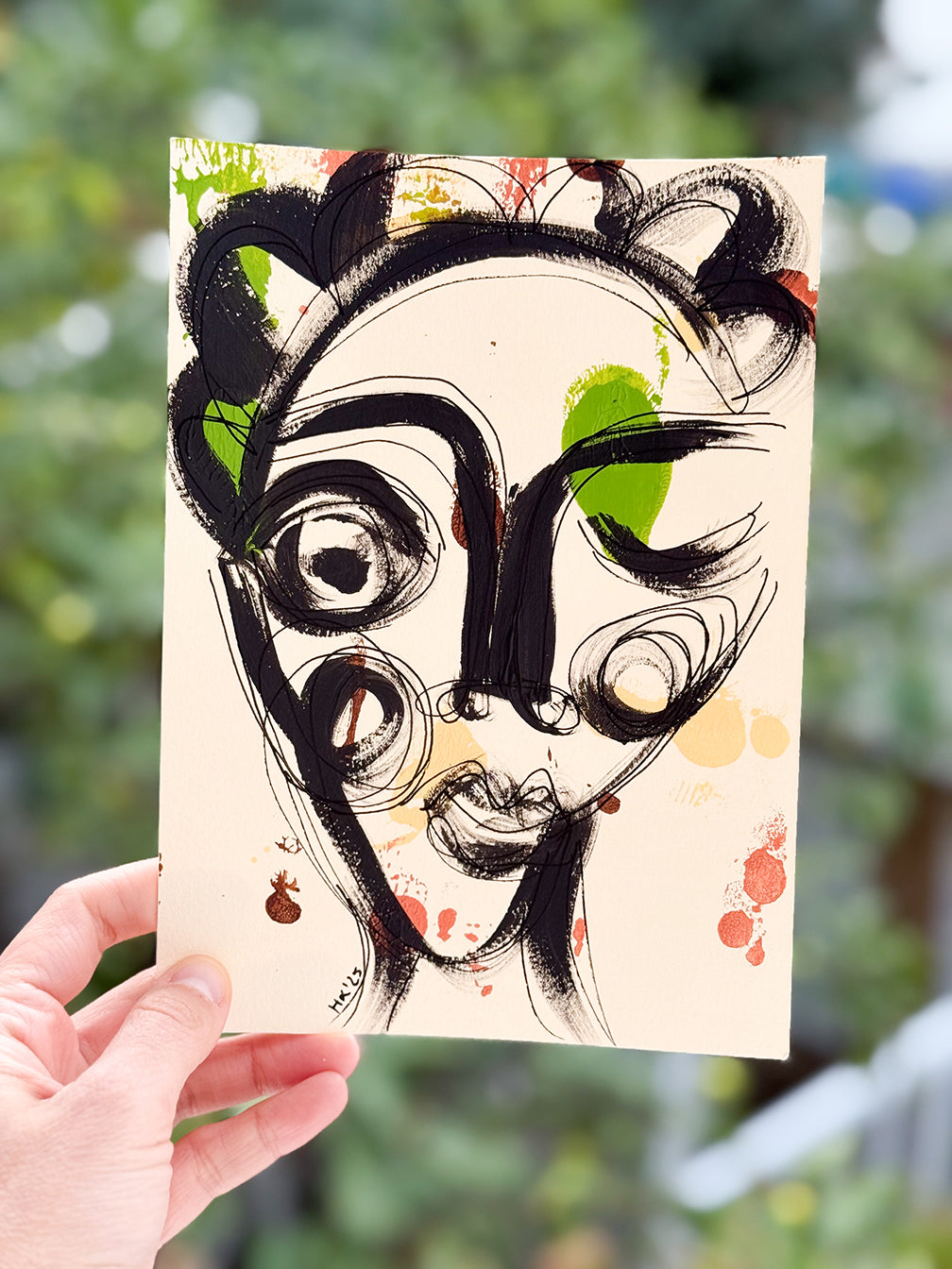 Resim Kağıdı Çizgisel Portre Serisi- 39