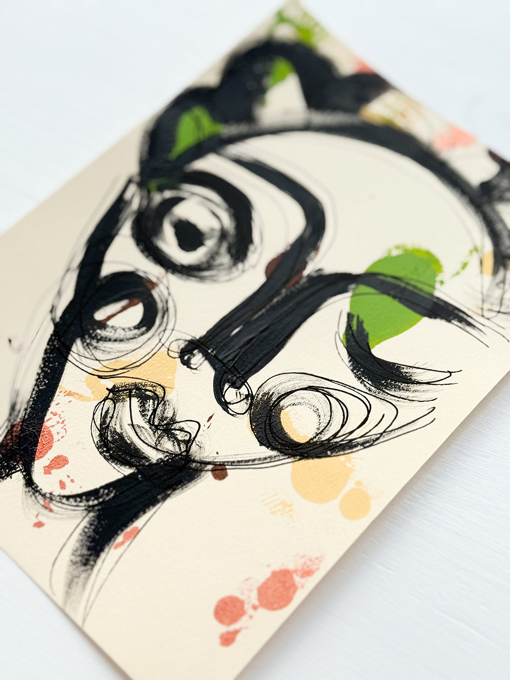 Resim Kağıdı Çizgisel Portre Serisi- 39