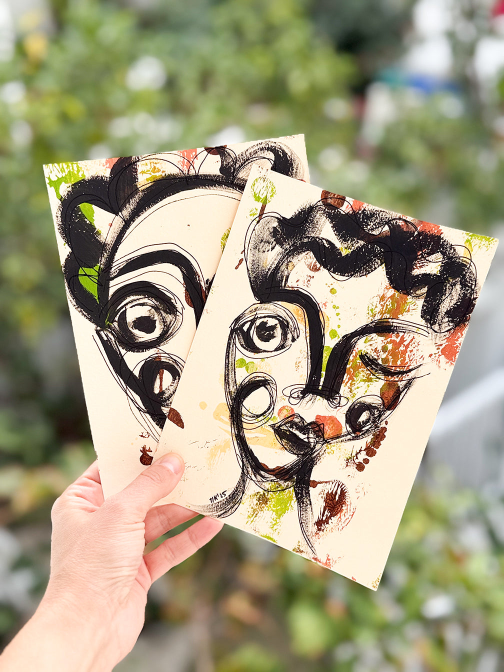 Resim Kağıdı Çizgisel Portre Serisi- 40