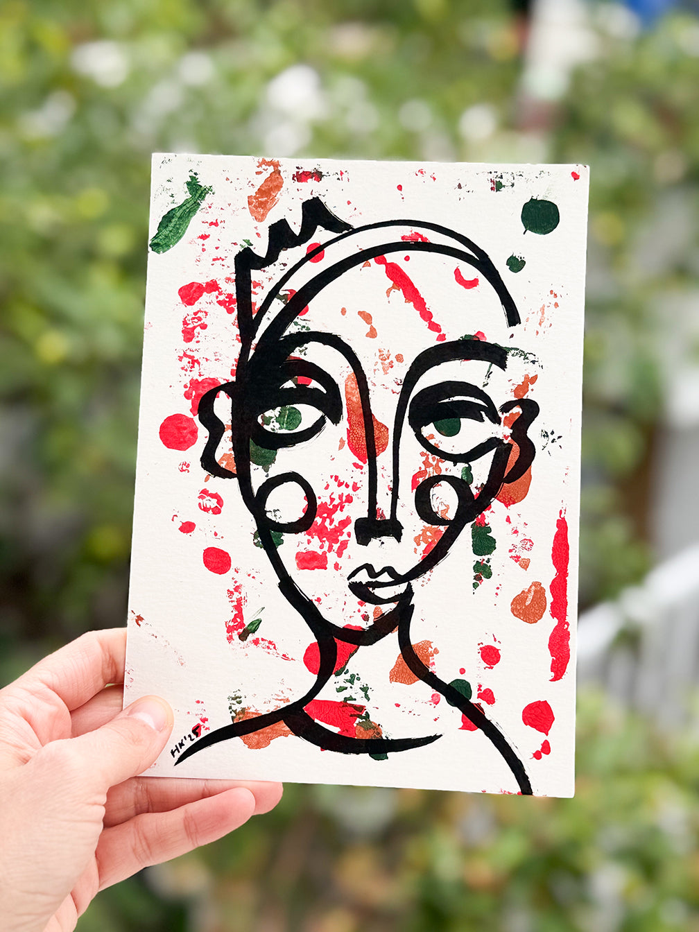 Resim Kağıdı Çizgisel Portre Serisi- 42