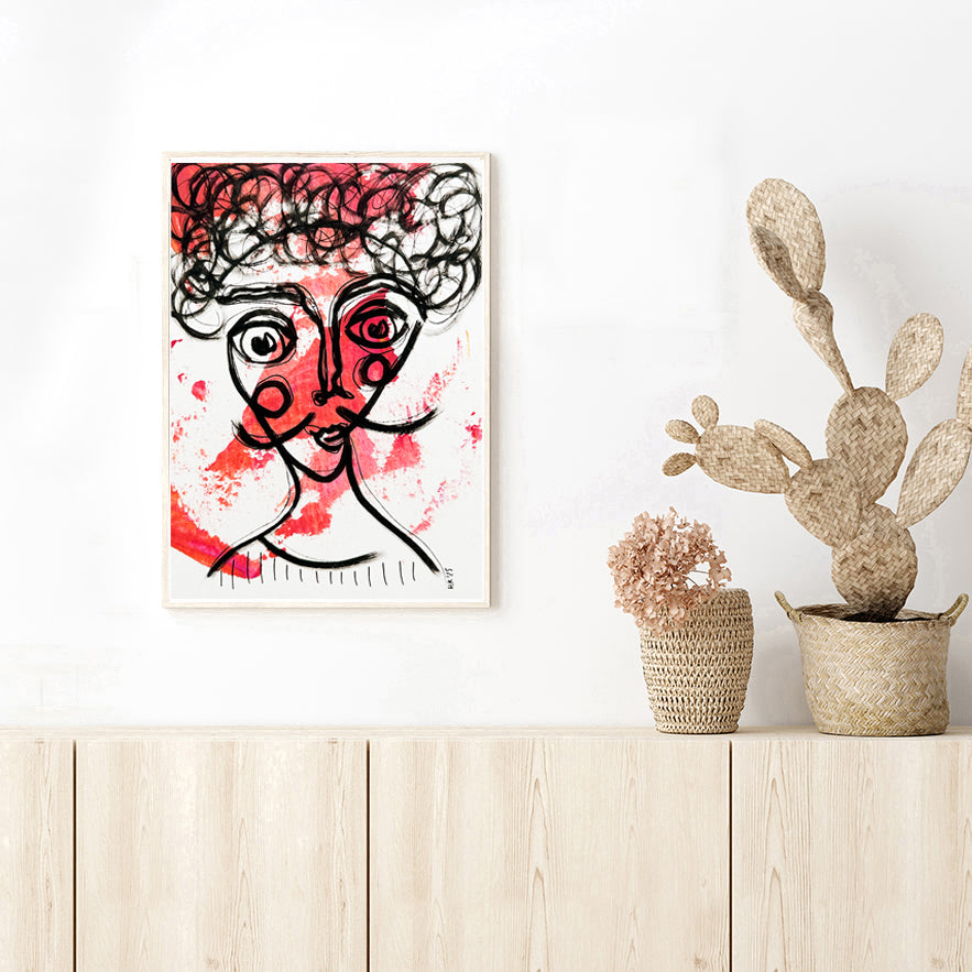 Resim Kağıdı Çizgisel Portre Serisi- 44