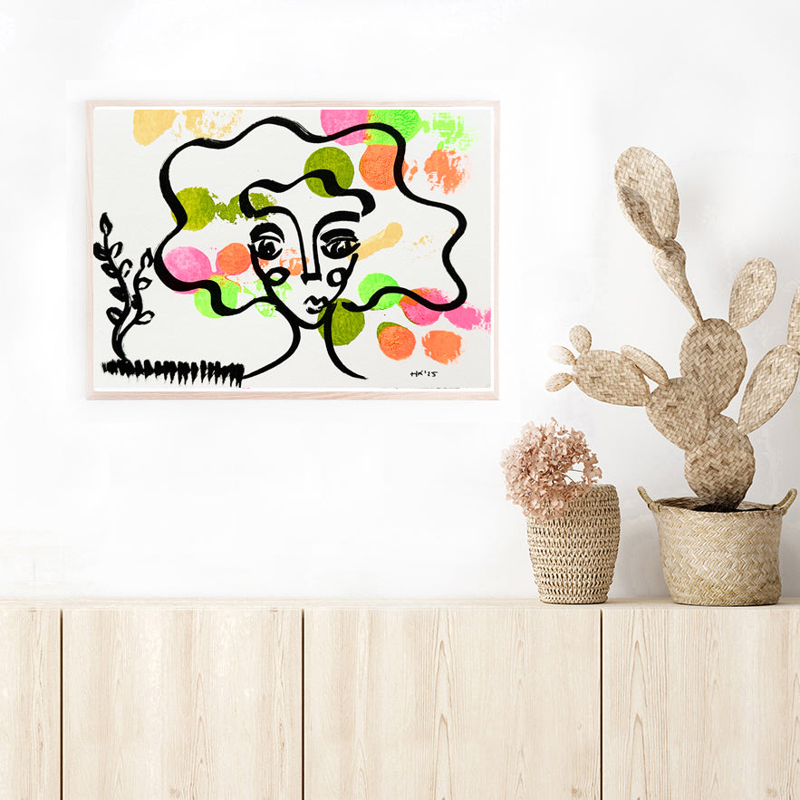 Resim Kağıdı Çizgisel Portre Serisi- 45