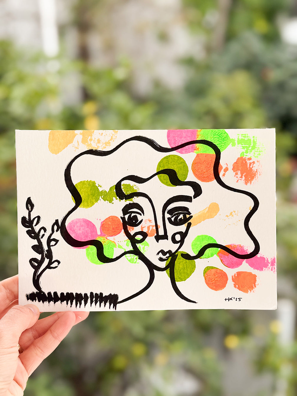 Resim Kağıdı Çizgisel Portre Serisi- 45