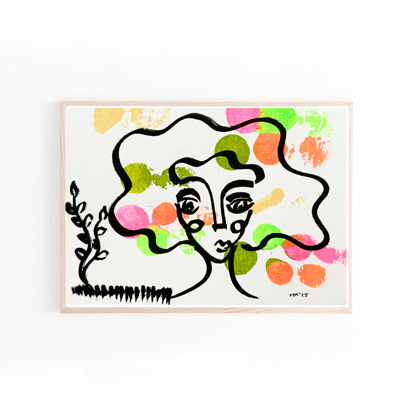 Resim Kağıdı Çizgisel Portre Serisi- 45