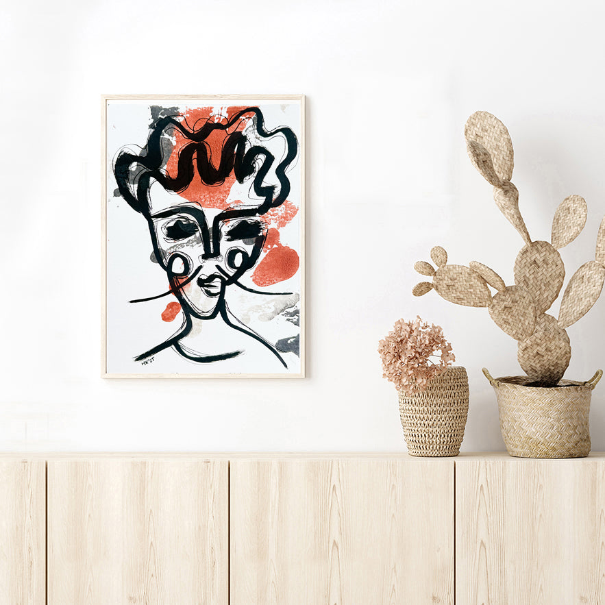 Resim Kağıdı Çizgisel Portre Serisi- 30