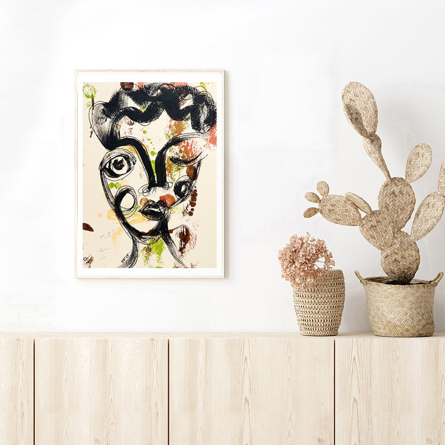 Resim Kağıdı Çizgisel Portre Serisi- 40