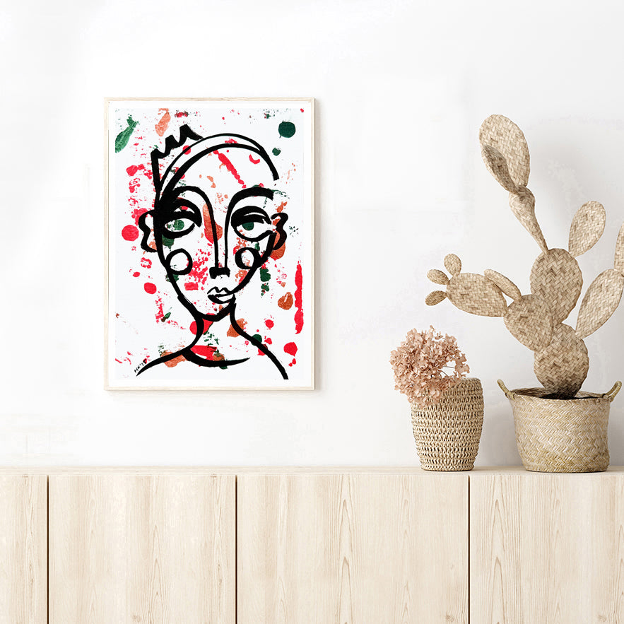 Resim Kağıdı Çizgisel Portre Serisi- 42