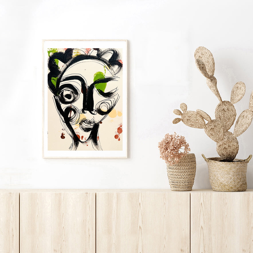 Resim Kağıdı Çizgisel Portre Serisi- 39