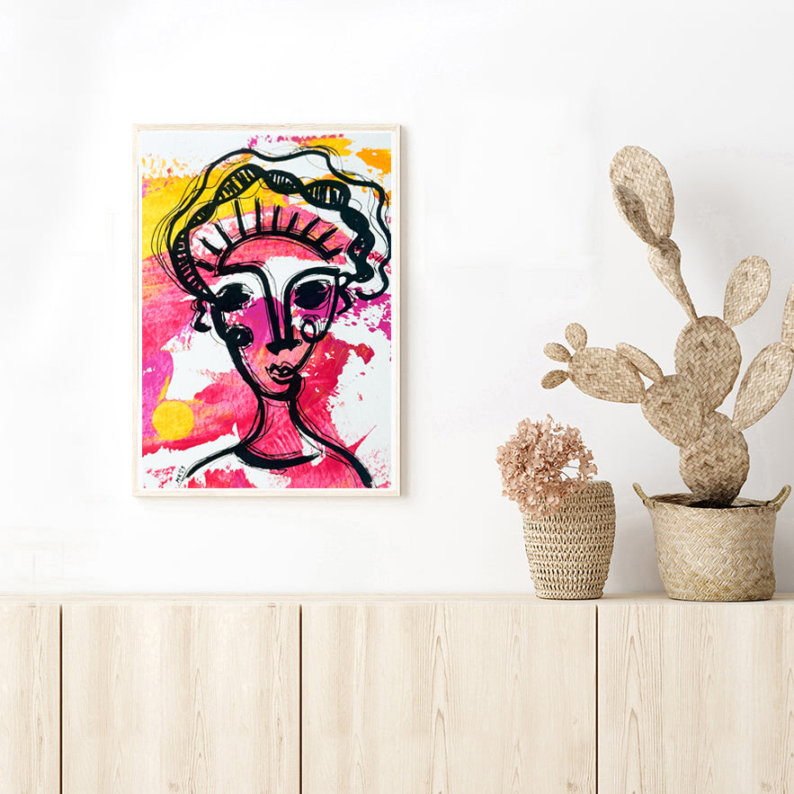 Resim Kağıdı Çizgisel Portre Serisi- 35