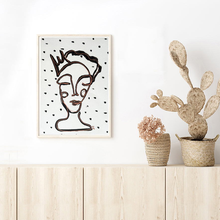 Resim Kağıdı Çizgisel Portre Serisi – 02