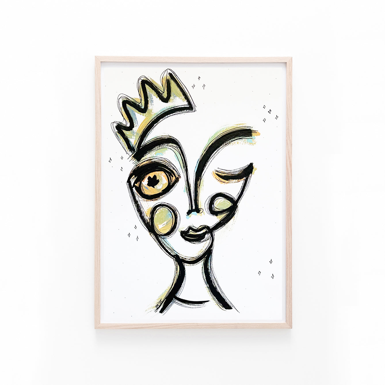 Resim Kağıdı Çizgisel Portre Serisi- 19