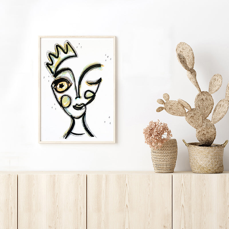 Resim Kağıdı Çizgisel Portre Serisi- 19