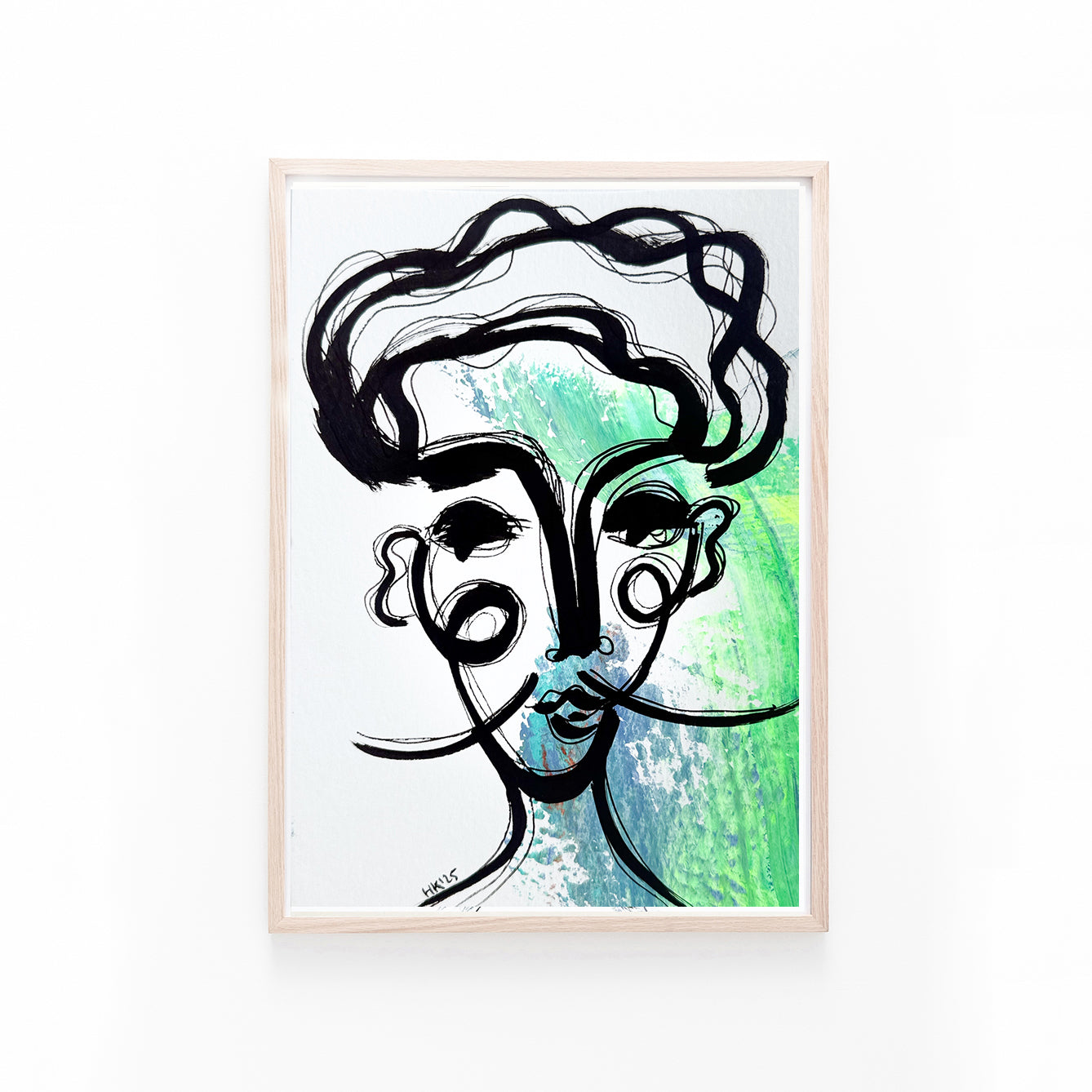 Resim Kağıdı Çizgisel Portre Serisi- 31