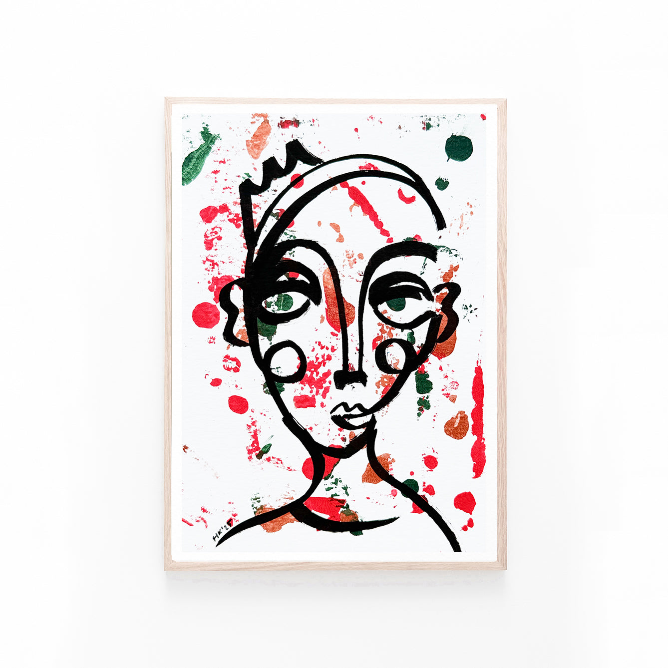 Resim Kağıdı Çizgisel Portre Serisi- 42