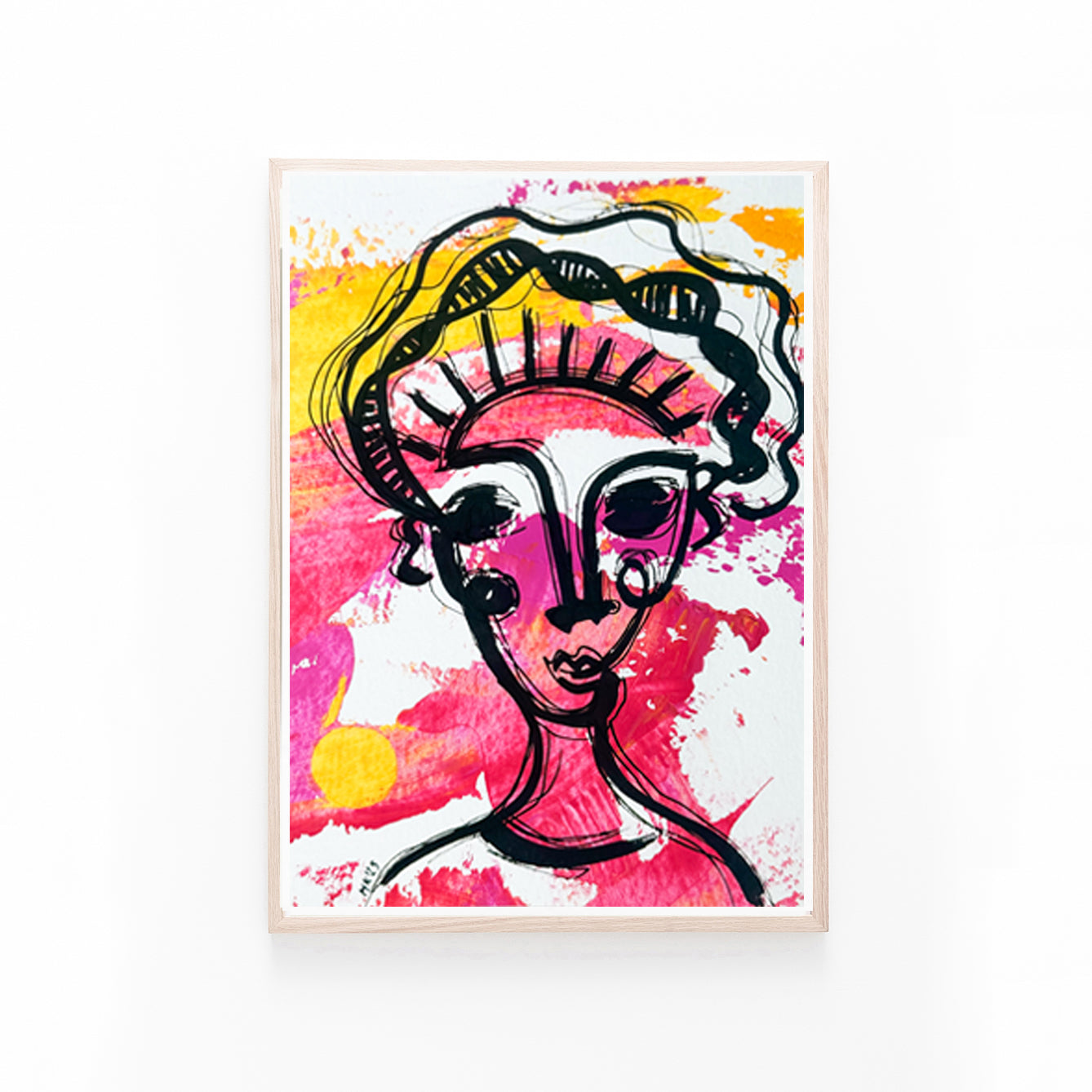 Resim Kağıdı Çizgisel Portre Serisi- 35