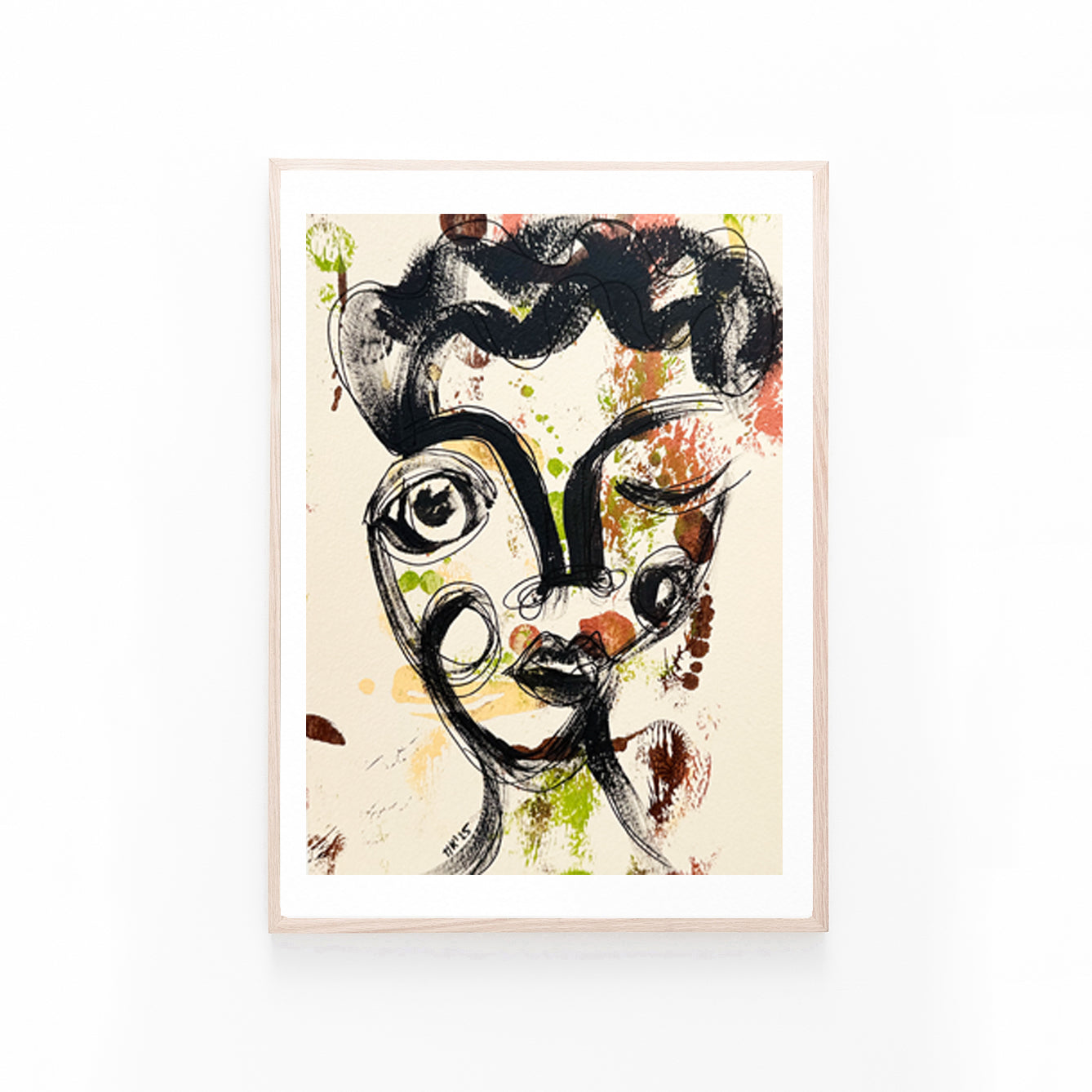 Resim Kağıdı Çizgisel Portre Serisi- 40