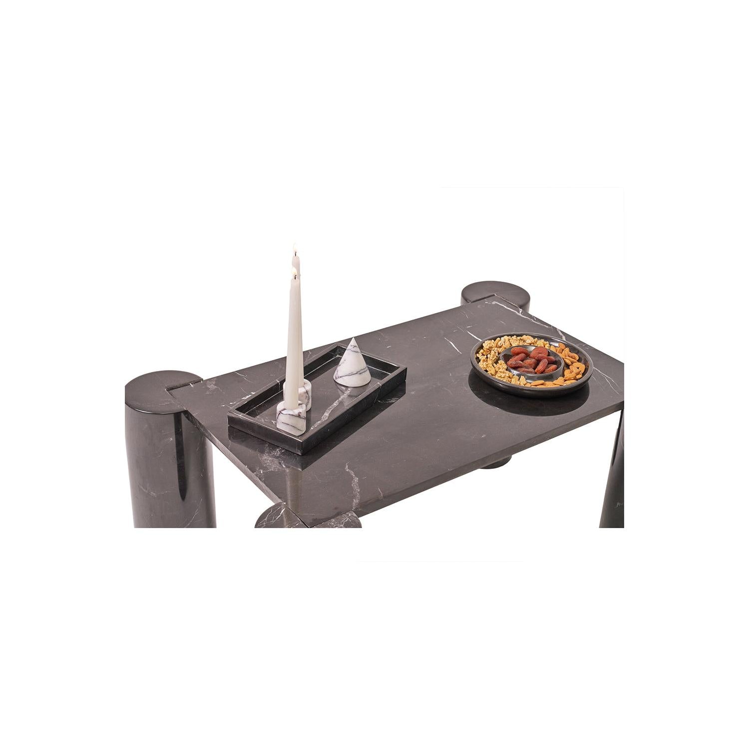 Rettangolo Toros Siyah Orta Sehpa