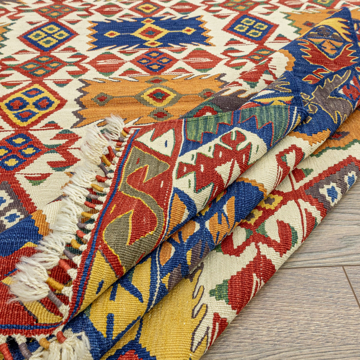 Rhea Hotamış El Dokuma Yün Kilim 140X187 Cm