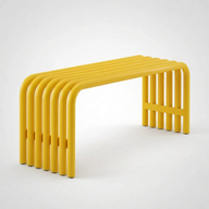 Ribbo Metal Bench-Bank-Mumizu.-Kırmızı-NowShopFun