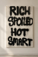 Rich Spoiled Hot Smart Dekoratif Kanvas Tablo-Tablo-Yapı Cam-NowShopFun