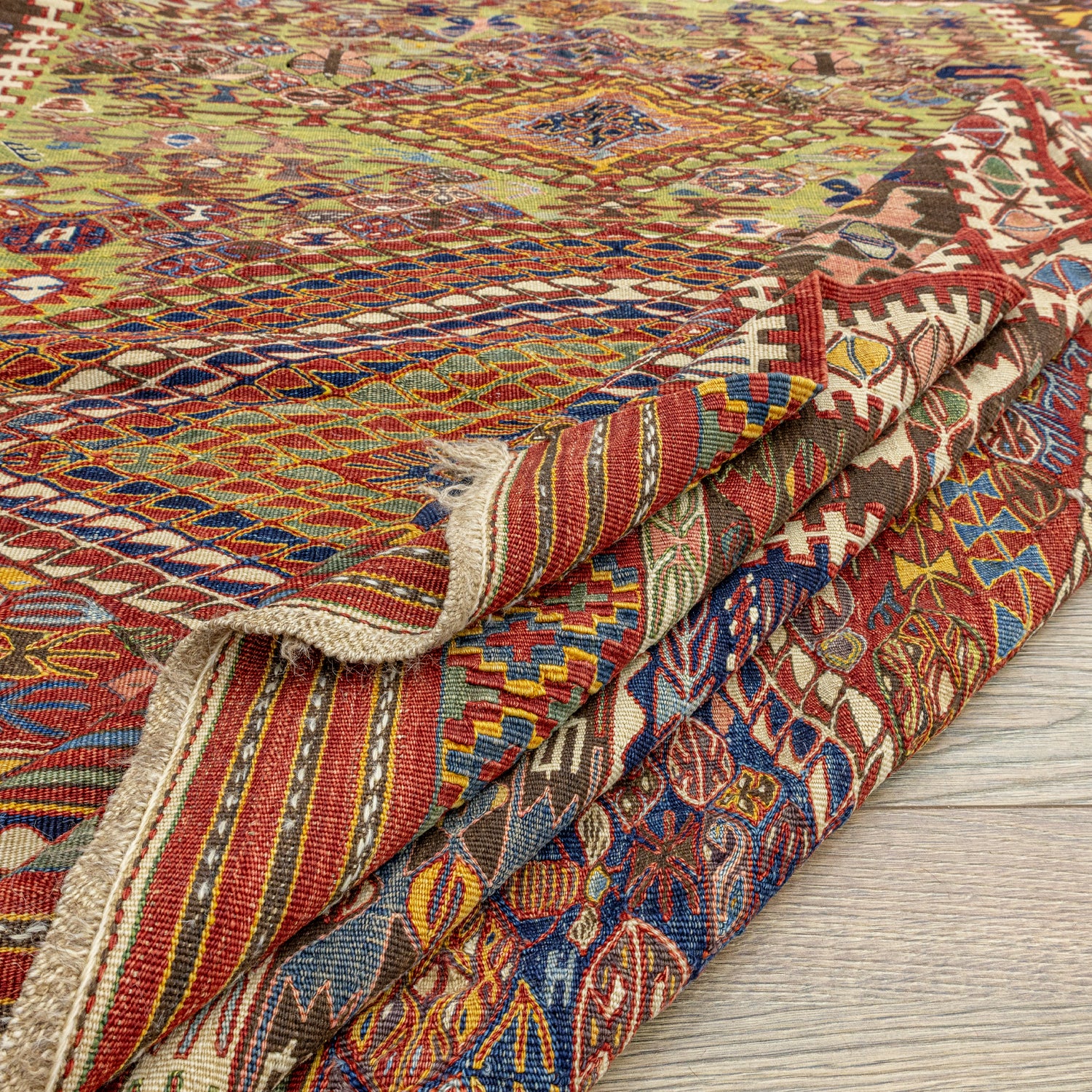 Rinat Etnik Tasarımlı Nuzumla Kilim 149x187 cm-Kilim-Soho Antiq-NowShopFun