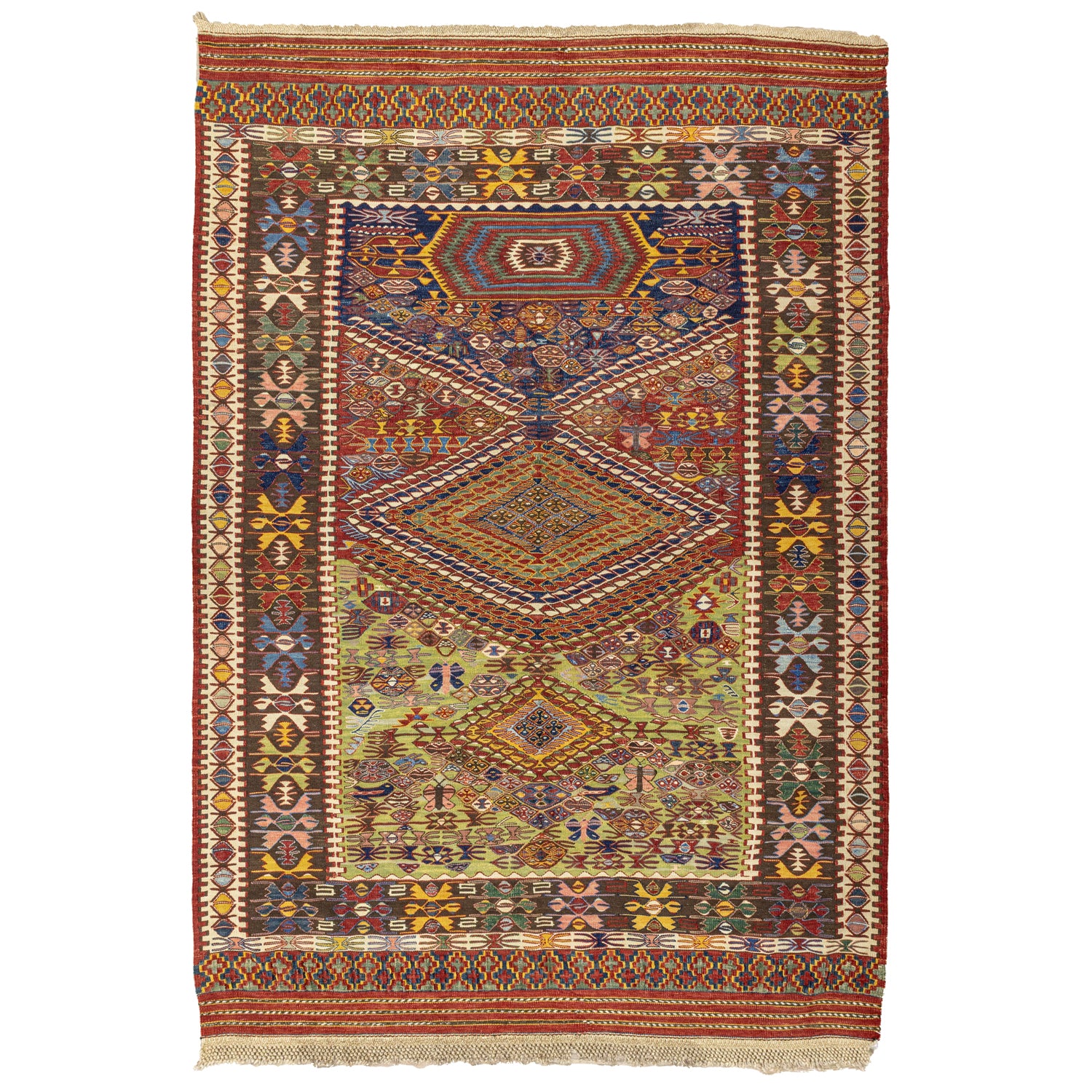 Rinat Etnik Tasarımlı Nuzumla Kilim 149x187 cm-Kilim-Soho Antiq-NowShopFun
