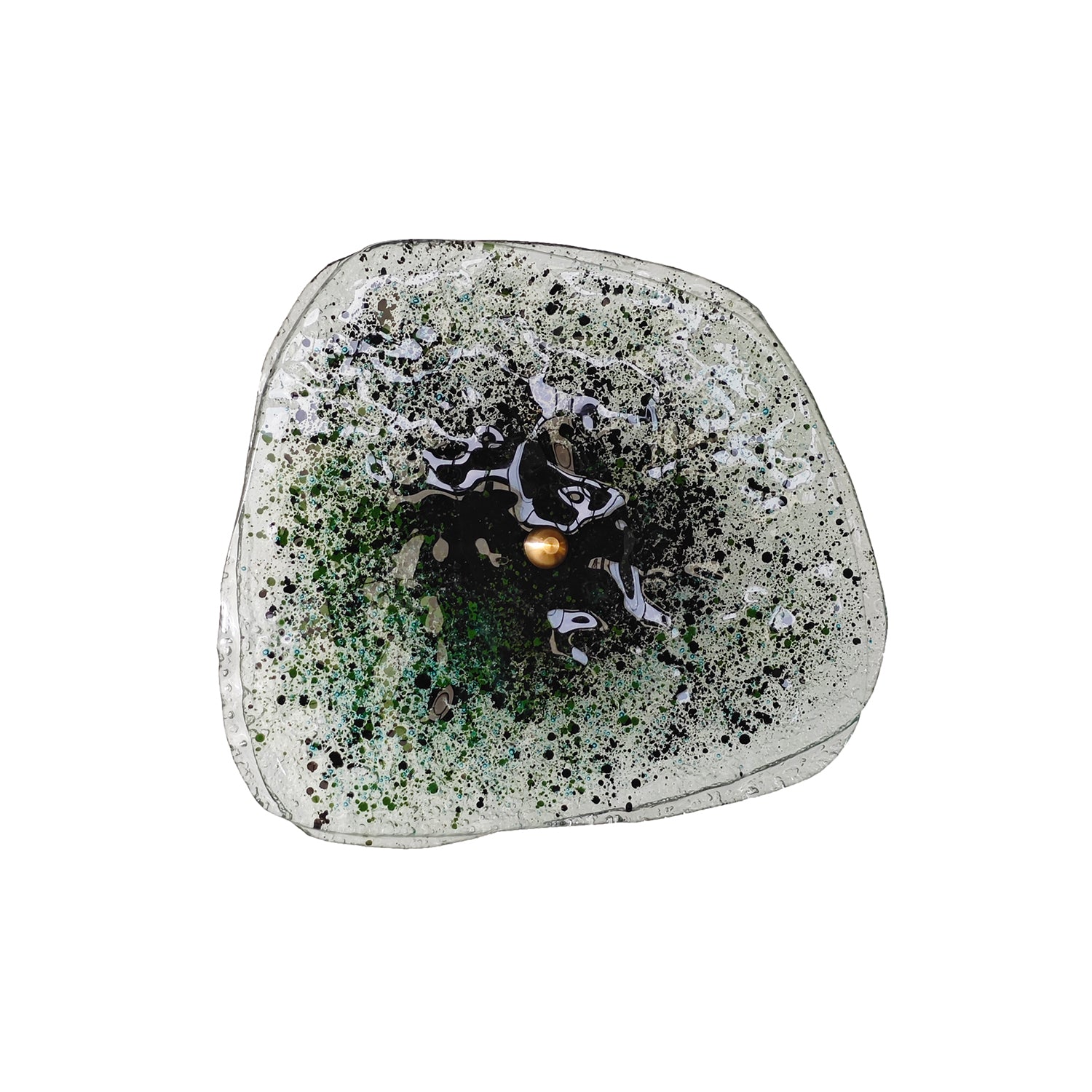 Rock El Yapımı Cam Aplik-Fractaline-yeşil-NowShopFun