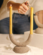 Rock Seramik Şamdan-Jecmuse-nowshopfun
