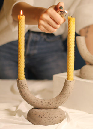 Rock Seramik Şamdan-Jecmuse-nowshopfun