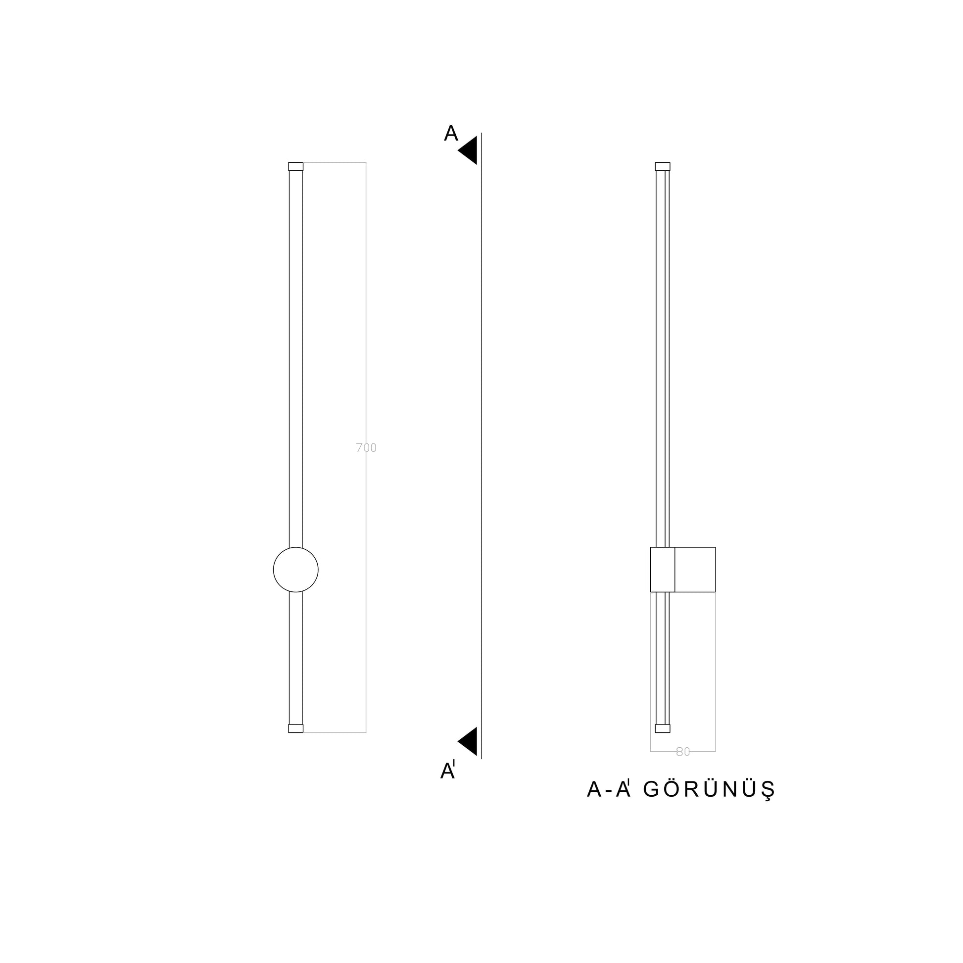 Rod Led Duvar Aplik
