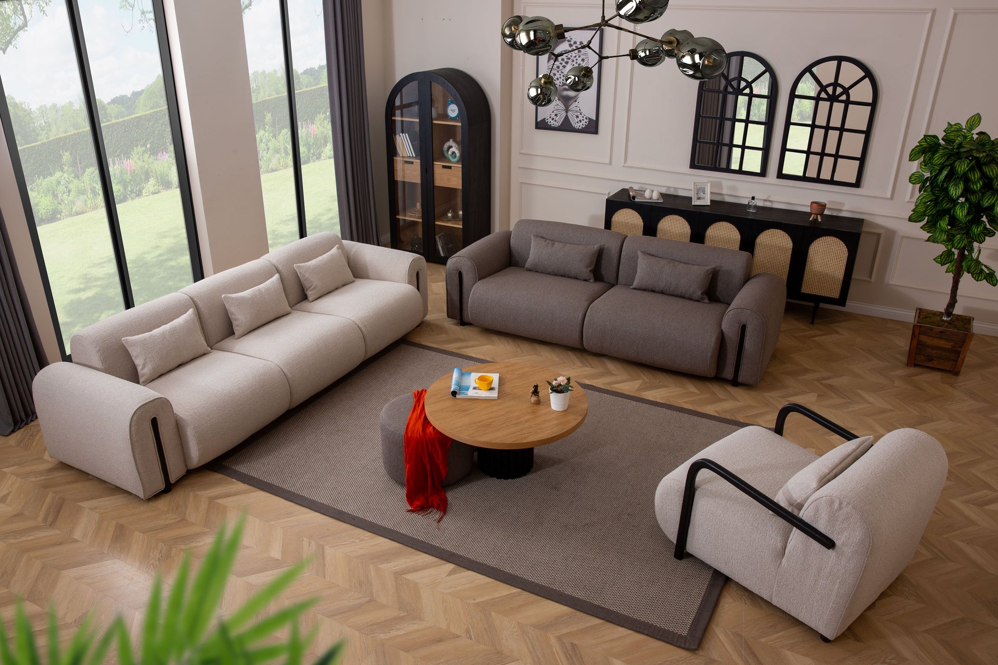 Roma Berjer-Berjer-Valnott-Bukle Krem-NowShopFun