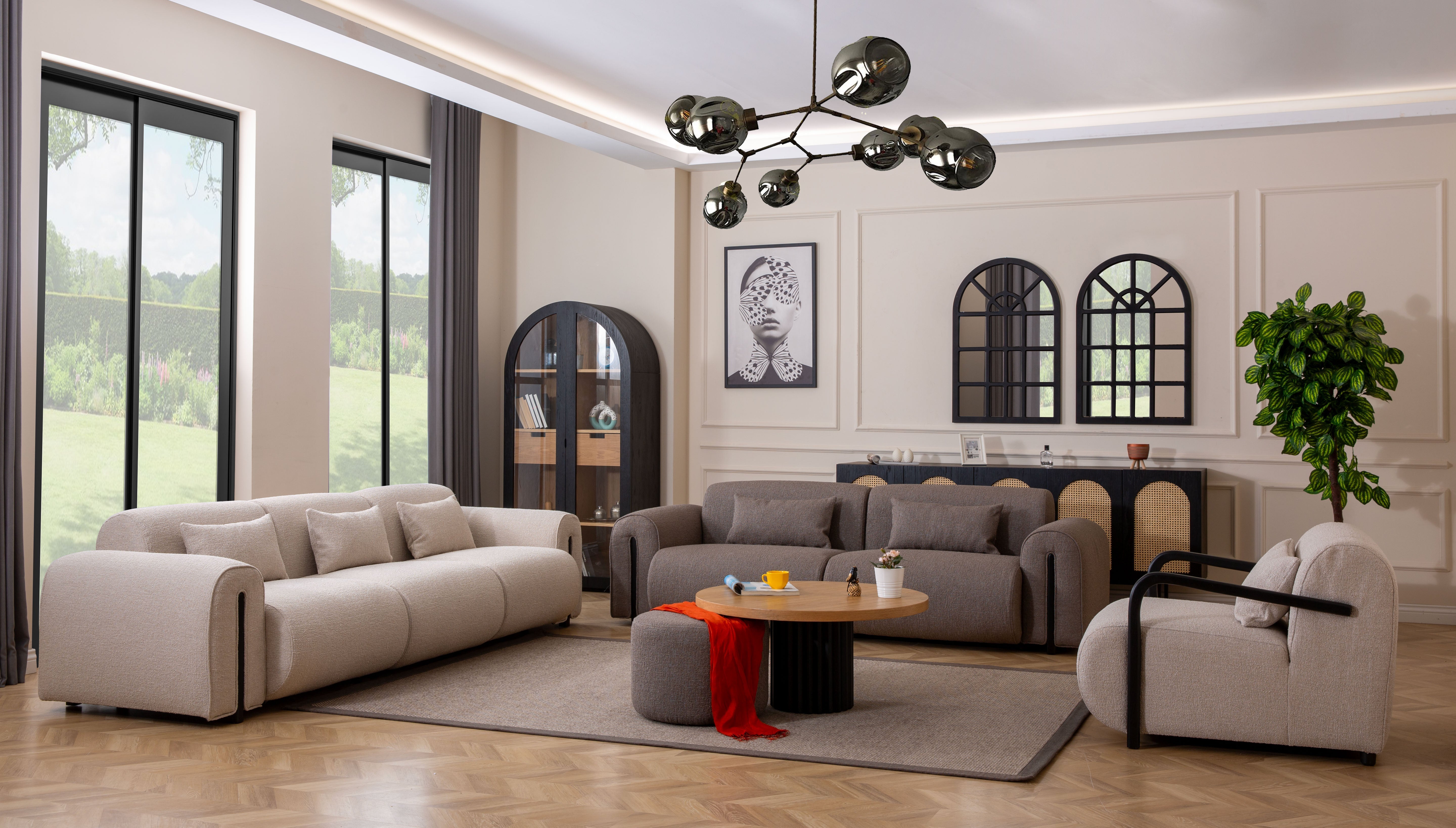 Roma Berjer-Berjer-Valnott-Bukle Krem-NowShopFun