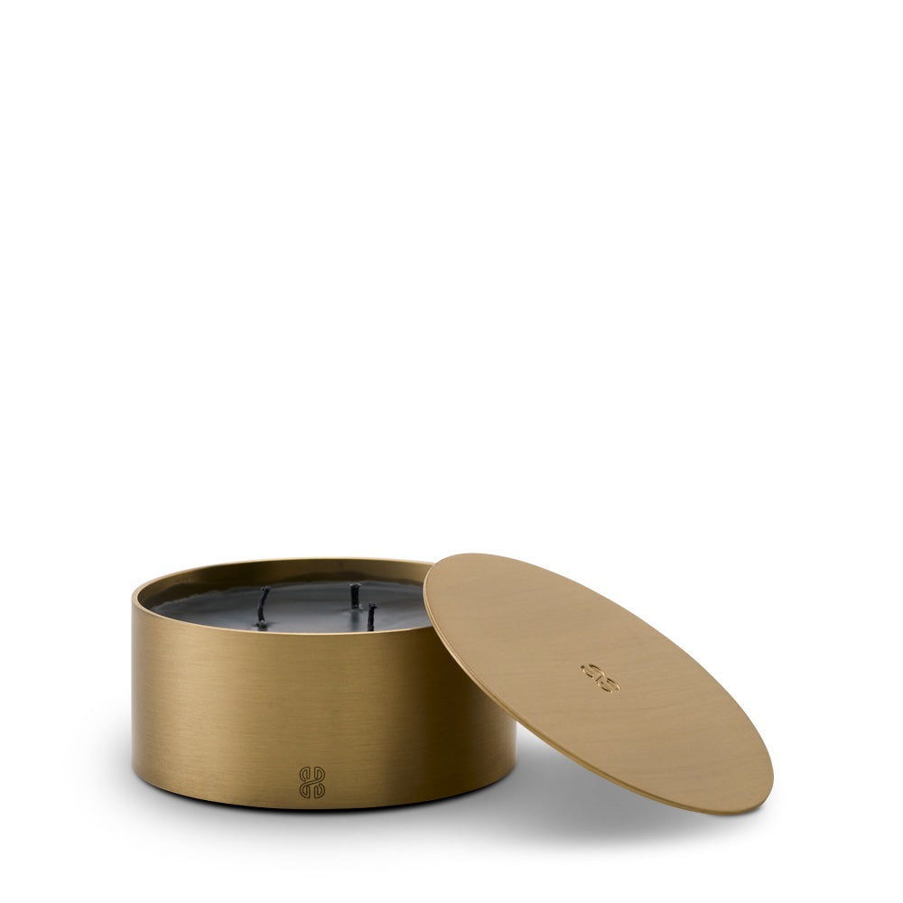 Rome Kapaklı Pirinç Mum