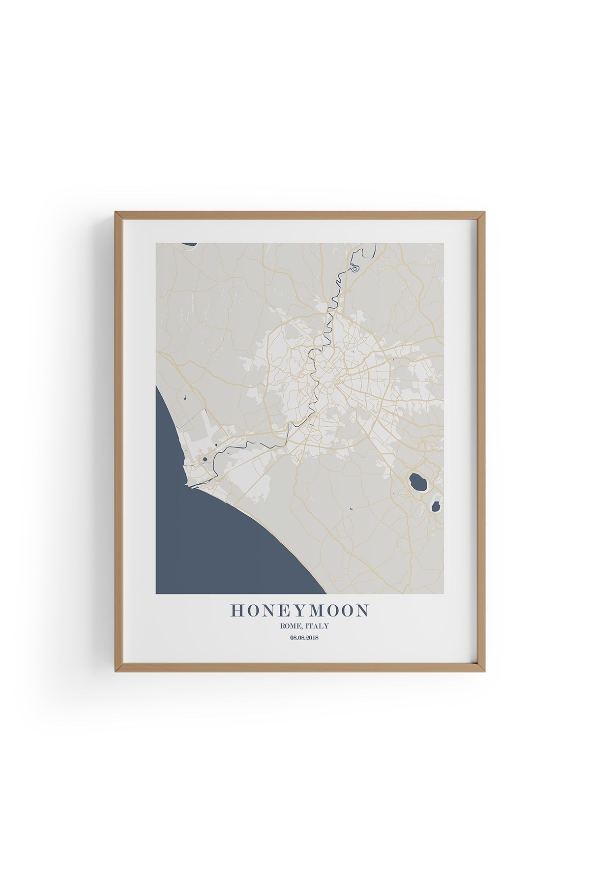 Rome Şehir Haritası Poster