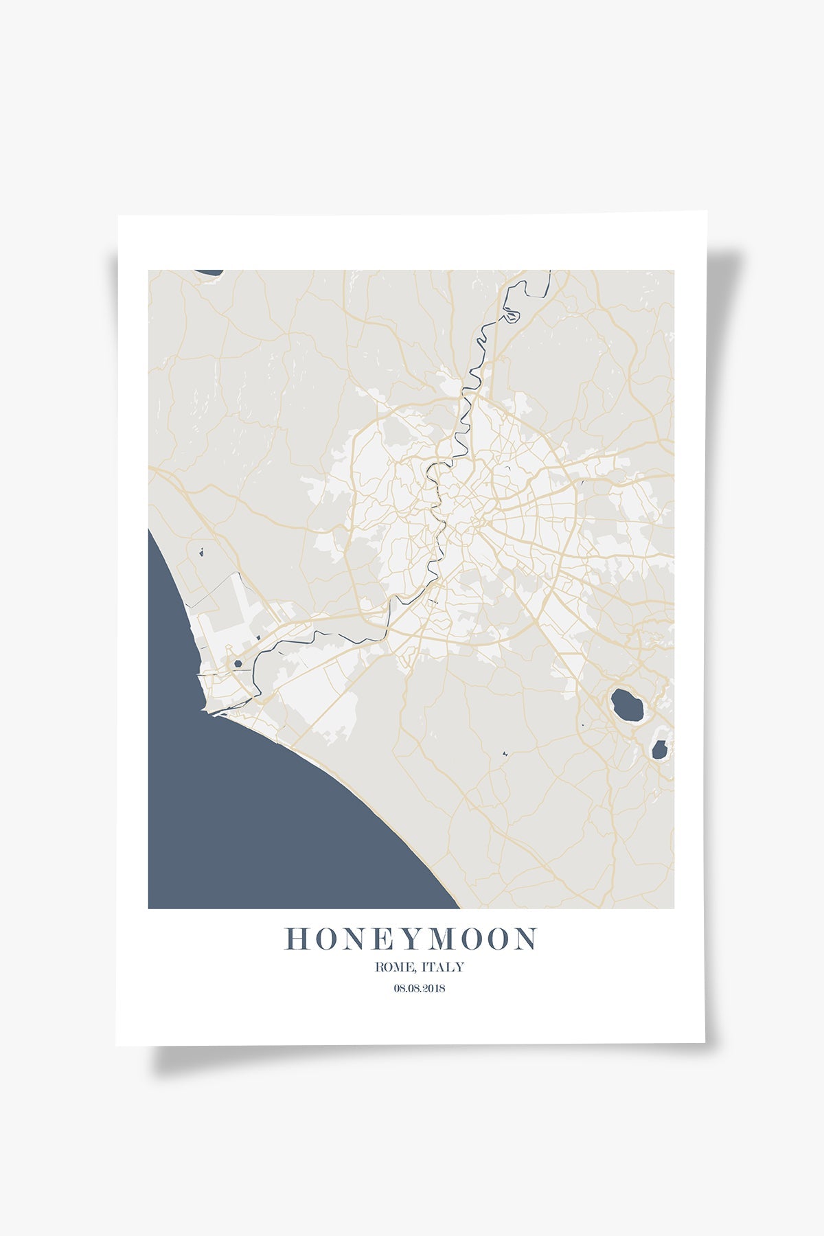 Rome Şehir Haritası Poster