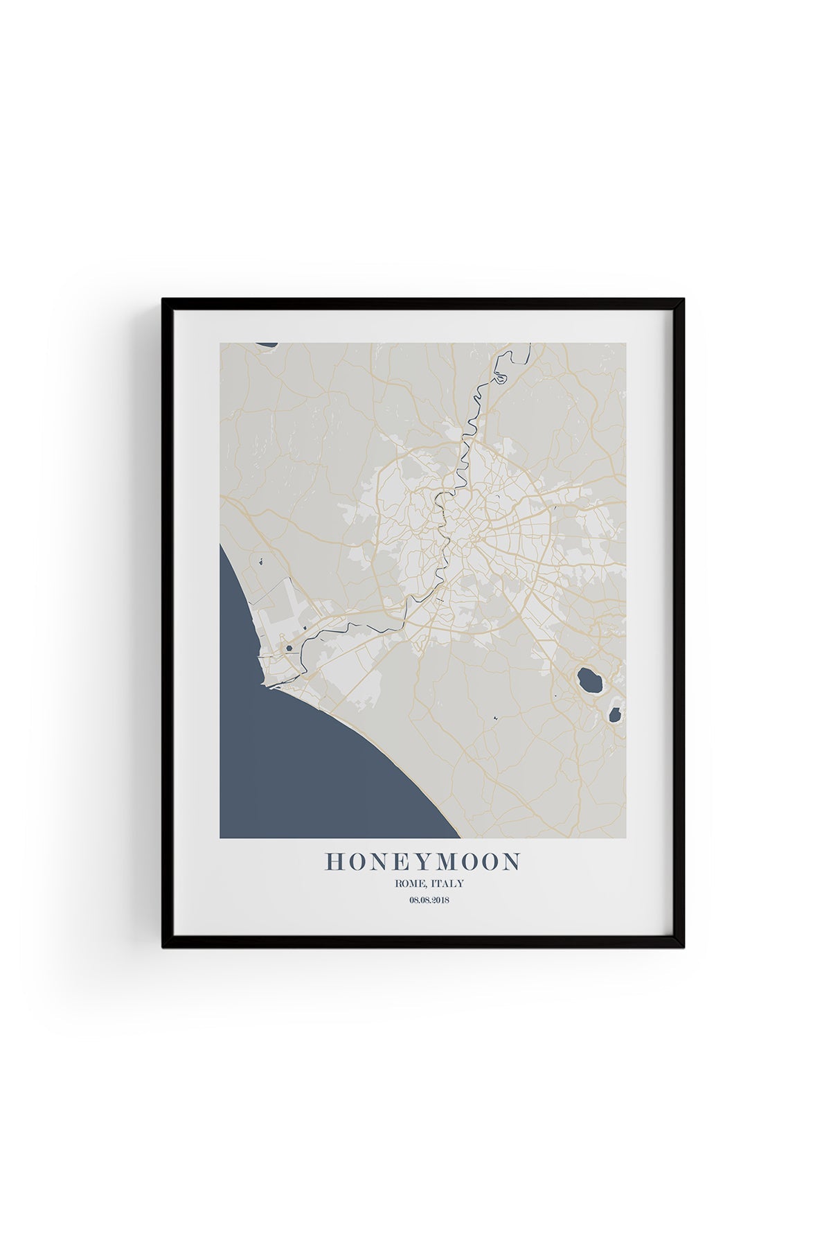 Rome Şehir Haritası Poster