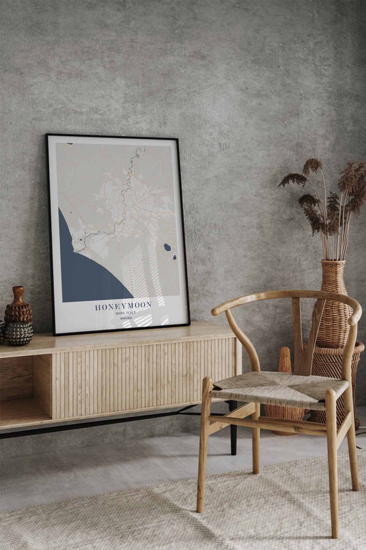 Rome Şehir Haritası Poster