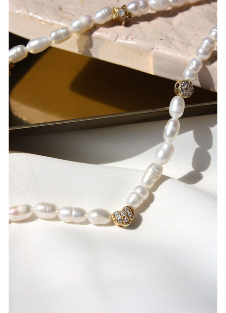 Romes Kalpli İnci Kolye-Kolye-Linya Jewellery-NowShopFun