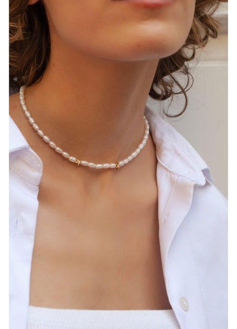 Rometta Yıldızlı İnci Kolye-Kolye-Linya Jewellery-NowShopFun