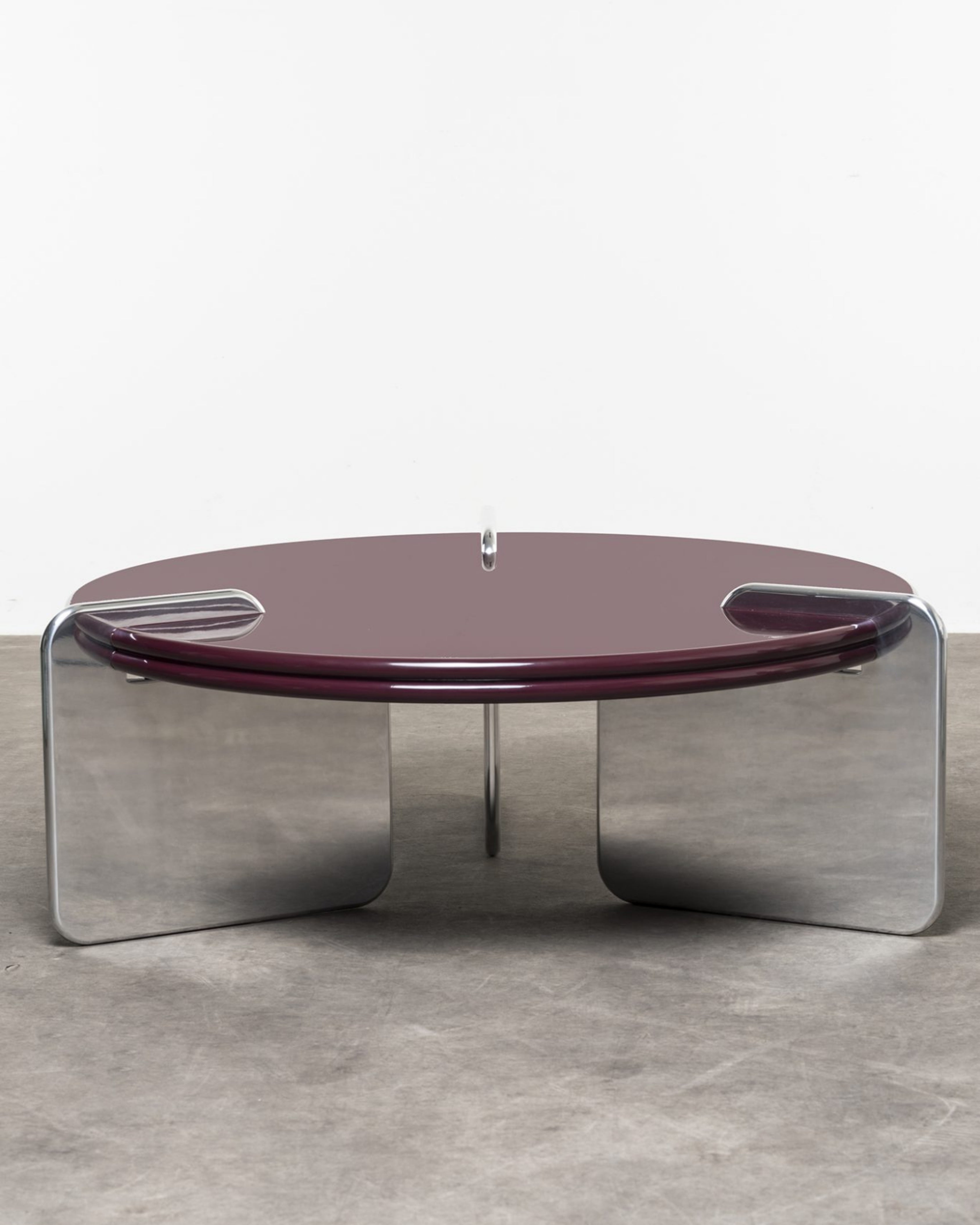 Rond Parlak Lake Yuvarlak Orta Sehpa-Orta Sehpa-Regen Studio-NowShopFun