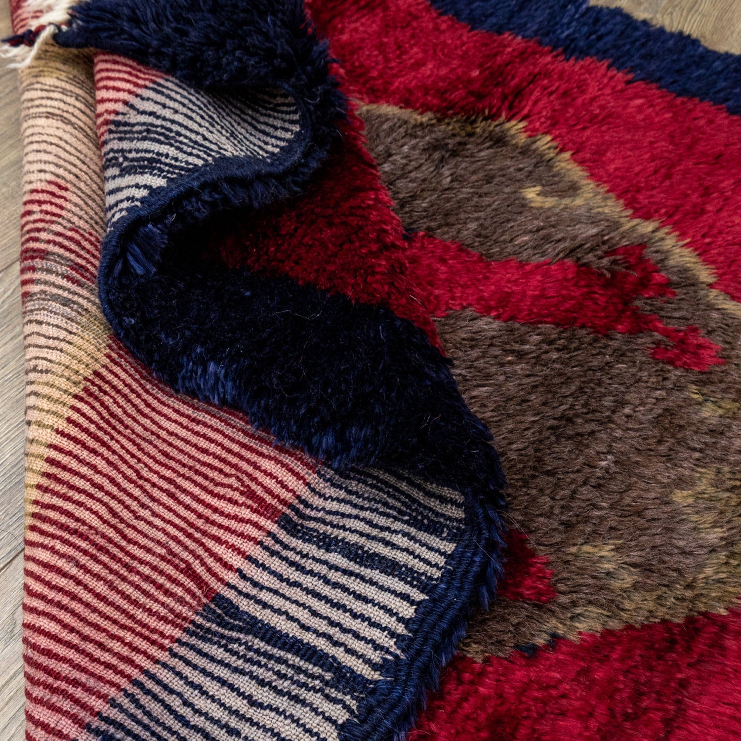 Ronte Shaggy Tarz İlkel Desenli Halı 108x172 cm