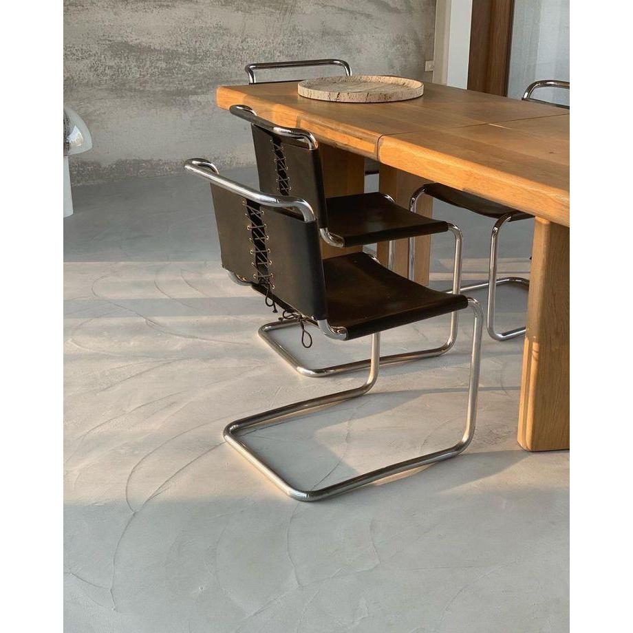 Rose Gerçek Deri Yemek Sandalyesi