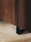Ross Ahşap Dressoir 180cm Koyu Meşe Kaplama Modern Konsol