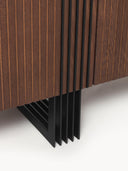 Ross Ahşap Dressoir 180cm Koyu Meşe Kaplama Modern Konsol