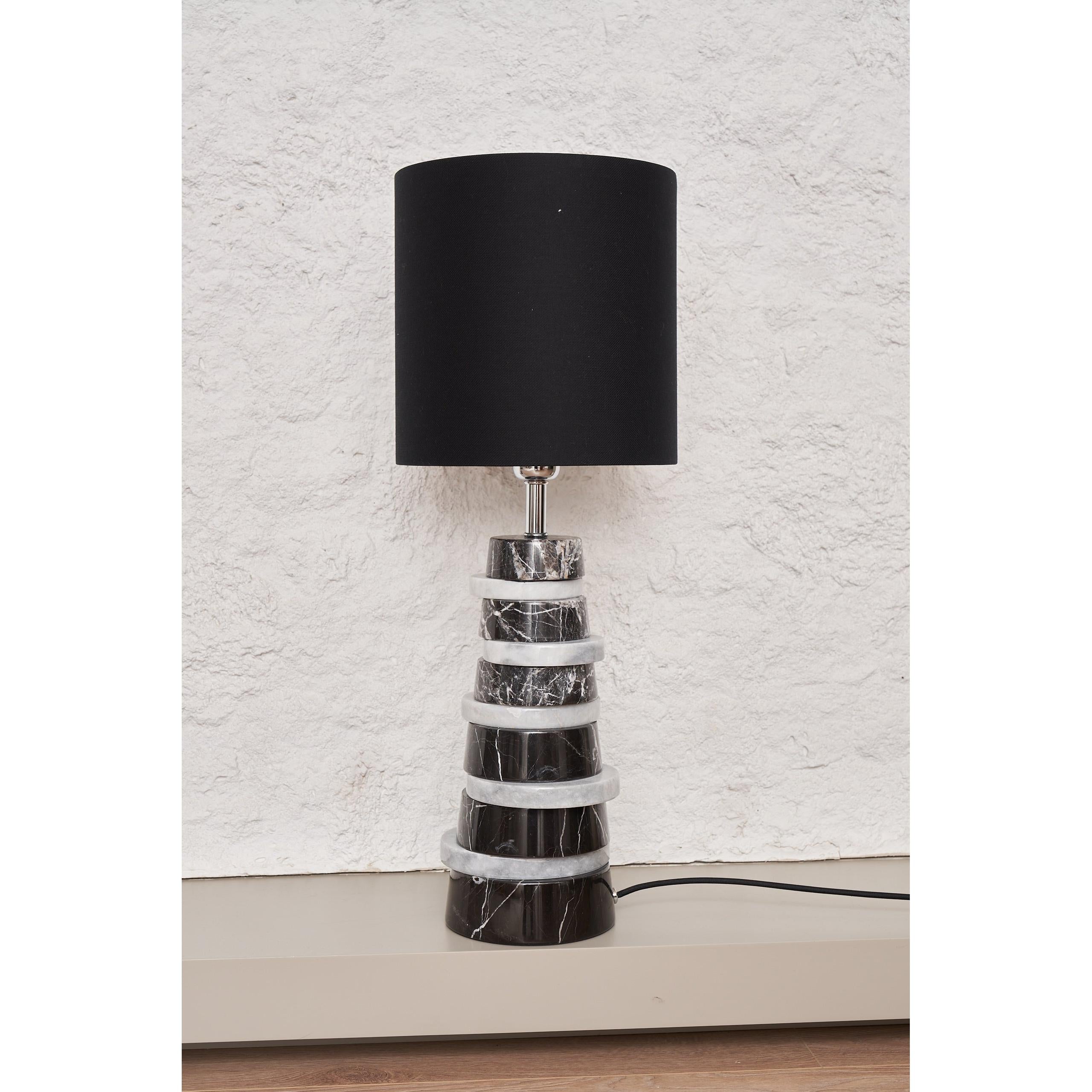 Round Mix Mermer Abajur