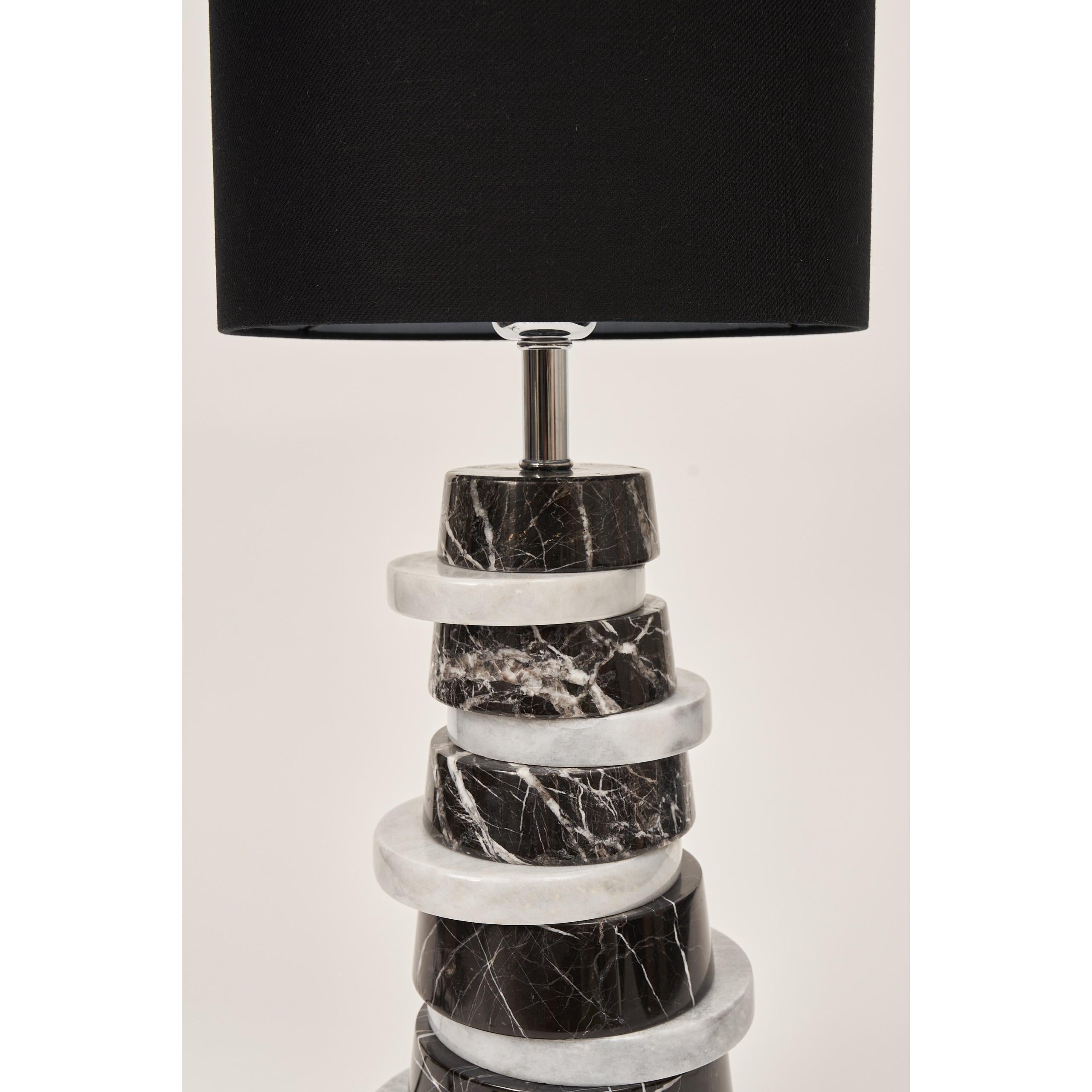 Round Mix Mermer Abajur