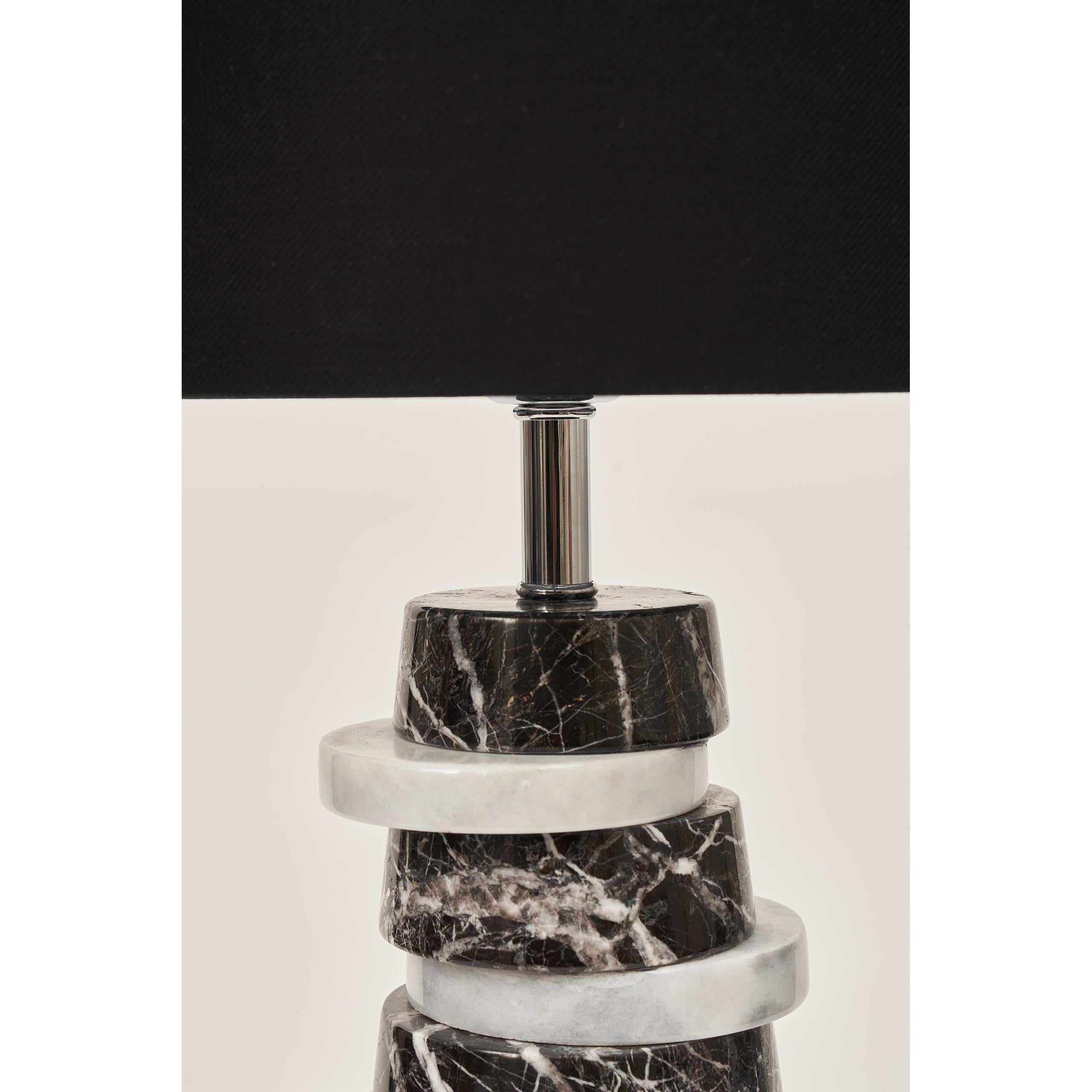 Round Mix Mermer Abajur