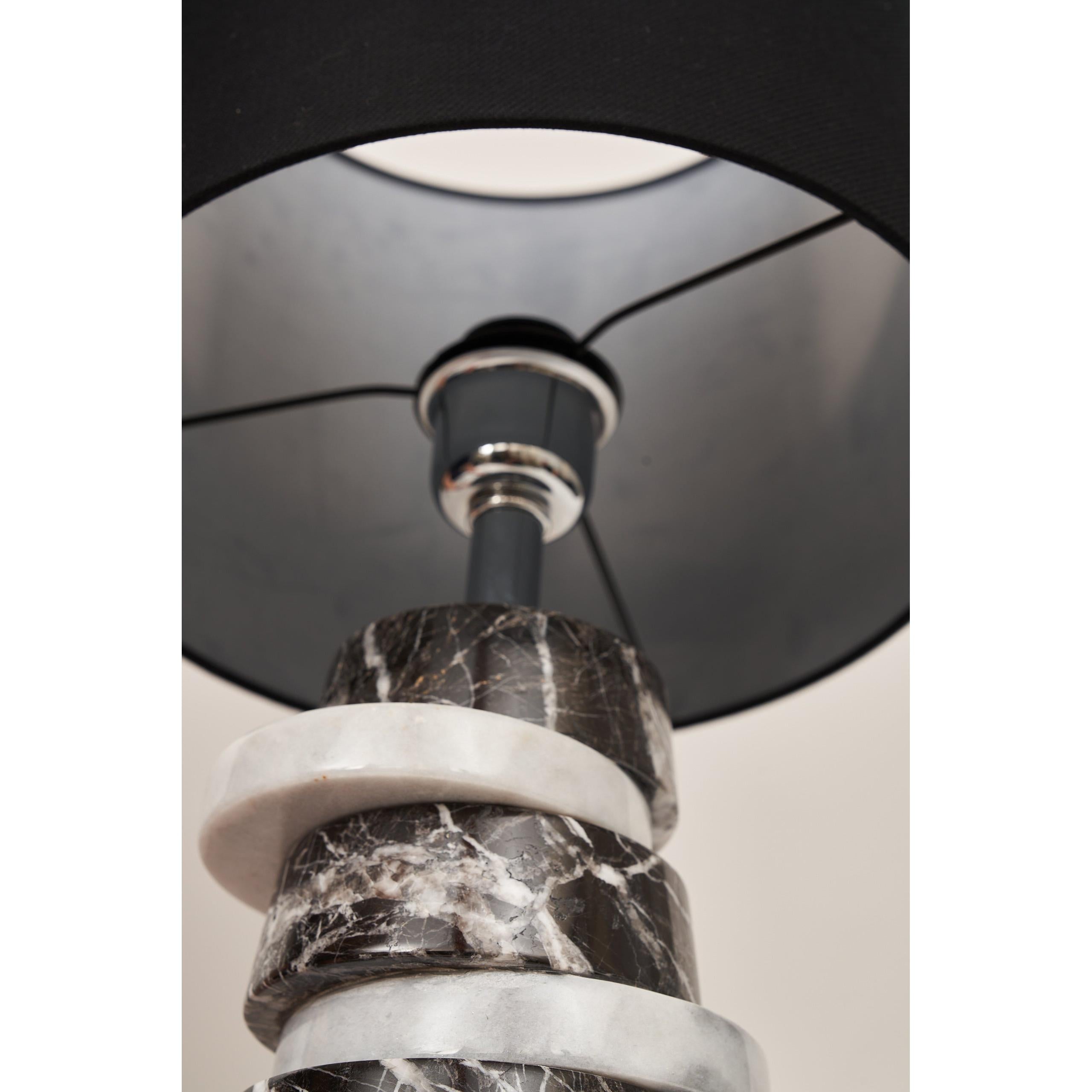 Round Mix Mermer Abajur