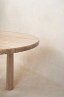 Round Topa Meşe Yemek & Toplantı Masası-Yemek Masası-Innature Home-NowShopFun