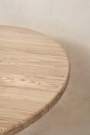 Round Topa Meşe Yemek & Toplantı Masası-Yemek Masası-Innature Home-NowShopFun